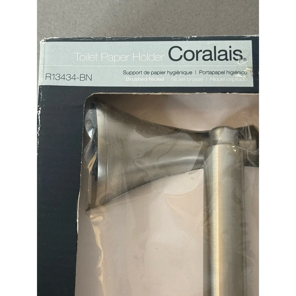NEW KOHLER Coralais Toilet Paper Holder Brushed Nickel  R13434-BN Wall Mounted